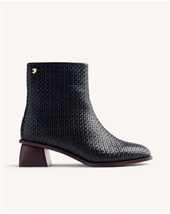 Женские ботинки из ручной плетеной кожи, черный Gioseppo