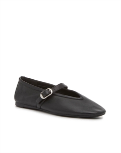 Балетки Leilah Mary Jane Flat, Black Leather Steve madden
