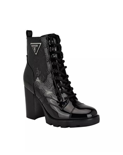 Женские ботинки Neadyn на каблуке с массивной подошвой и шнуровкой, черный Guess