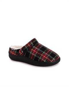 Тапочки Quianna Lucy Clog, Black Tartan Print Muk luks