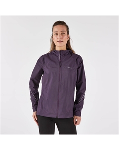 Женская водонепроницаемая, дышащая куртка для трейлраннинга Run 500 цвета баклажан Kiprun