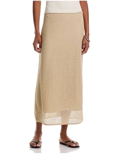Вязаная кружевная макси-юбка, слоновая кость/кремовый Theory