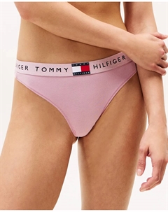 Базовые микрофибровые стринги, бежевый Tommy hilfiger