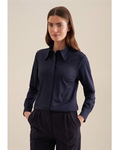 Блуза Regular, темно-синий Seidensticker