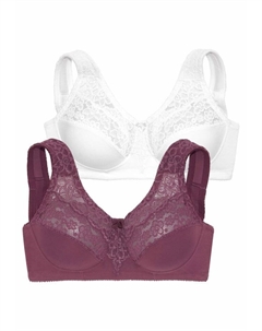 Бюстгальтер на косточках, цвет burgund+weiß Petite fleur