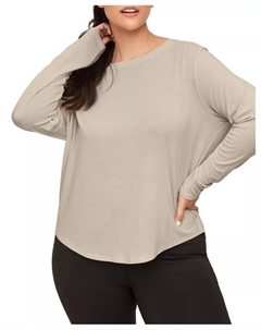 Футболка Molly с длинными рукавами больших размеров, коричневый Adore me