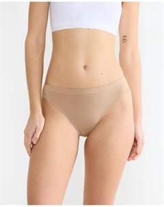 Высокие трусы-бикини Braga Pack, темно-коричневый Sloggi