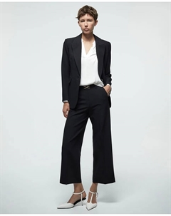 Прямые брюки с пряжкой, черный Сфера