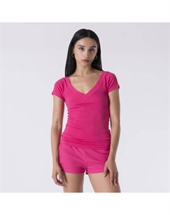 ФУТБОЛКА DYNAMIC WORLD ИЗ СТРЕЙЧ-ХЛОПКА COSTINA FUXIA, МОДАЛА, ЭЛАСТАНА Everlast