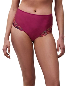 Высокие трусики с кружевом и вышивкой из линии Lily, сливовый Chantelle