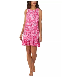 Женская сорочка без рукавов с оборками по низу, белый Cuddl duds