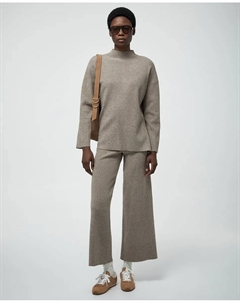 Джемпер с воротником Перкинс, темно-коричневый Сфера