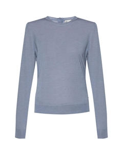 Свитер с круглым вырезом, синий Tory burch