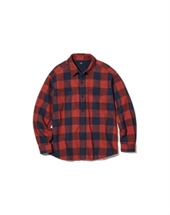 Рубашка унисекс оранжевая, оранжевый Uniqlo