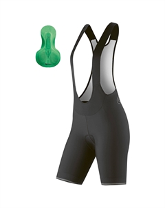 Спортивные шорты Bike Trägershorts Sitivo Bib Green, черный Gonso