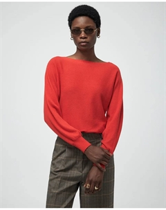 Джемпер с лодочкой, красный Сфера