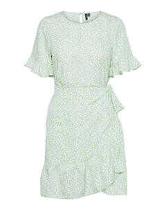 Платье Kurzes Mini Wickel VMHENNA, зеленый Vero moda