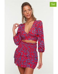 Мини-юбка, цвет rot/blau Trendyol