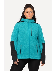 Женская флисовая куртка со светоотражающим принтом и отверстием для большого пальца Ulla popken