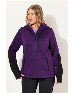 Женская флисовая куртка со светоотражающим принтом и отверстием для большого пальца Ulla popken