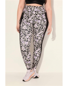 Женские спортивные леггинсы с леопардовым принтом, быстросохнущие, из переработанного материала Ulla popken