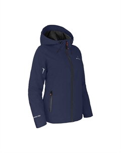 Легкая утепленная куртка-дождевик, водонепроницаемость 12000 мм водяного столба, синяя Bergson