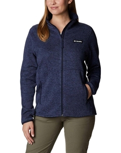 Флисовый свитер W, водонепроницаемый, с застежкой-молнией, женский, синий Columbia