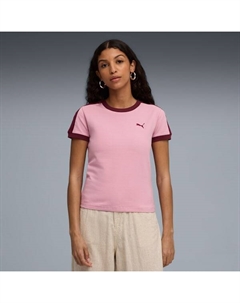 Женская узкая футболка T7, розовый Puma