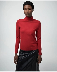 Свитер с высоким воротником, красный Сфера