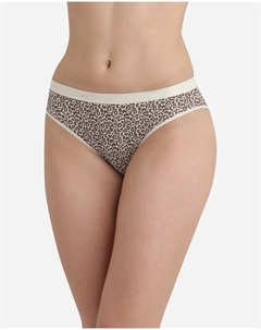 Набор из 4 эластичных хлопковых трусов с принтом, мультиколор Dim