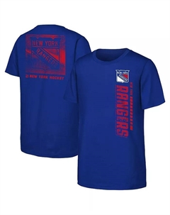 Футболка Big Boys and Girls Blue New York Rangers Atmosphere Outerstuff