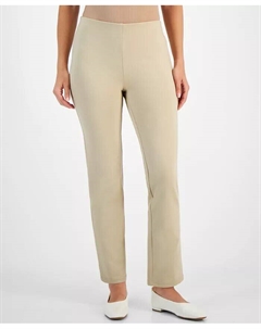 Миниатюрные брюки вязки понте без застежки, коричневый Jm collection