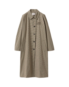 Тренч с логотипом, Olive Green Miu miu