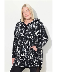 Женский длинный свитер из флиса с капюшоном и длинными рукавами Ulla popken