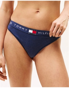 Базовые микрофибровые стринги, черный Tommy hilfiger