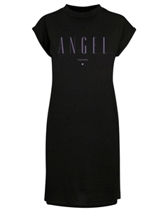 Короткое платье T-Shirt Kleid Engel lila türkis, черный F4nt4stic