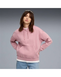 Женская флисовая толстовка с капюшоном Elevated Essentials Acid Wash, розовый Puma