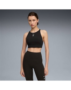 Женский спортивный бюстгальтер средней интенсивности с влагоотводящим эффектом X Alex Toussaint Shapeluxe, черный Puma
