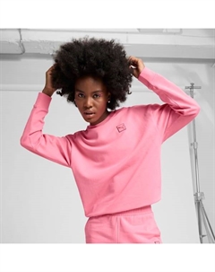 Женская комфортная толстовка Crew Elevated Essentials, розовый Puma