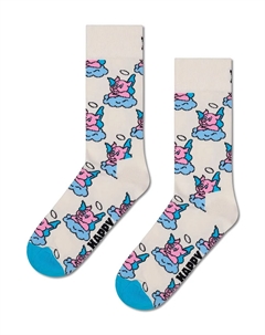 Хорошие носки с поросенком, белый Happy socks
