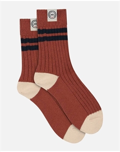 Короткие ребристые носки, бордовый Dim