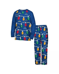Пижамный комплект из двух предметов с длинными рукавами Los Angeles Chargers Garland Holiday для мальчиков и девочек Outerstuff