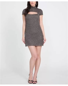 Женское платье-футляр с металлическим воротником Guess