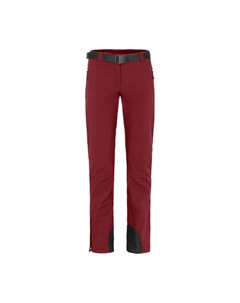 Зимние софтшелловые брюки ветрозащитные, теплые, красные Bergson