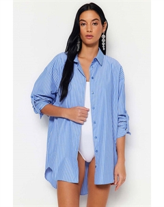 Блуза, синий Trendyol