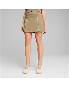 Женская юбка из ткани на молнии Dare To, коричневый Puma