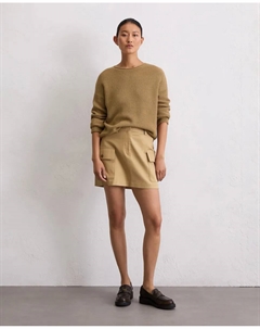 Женский свитер оверсайз DfC из органического хлопка плотного переплетения, коричневый Marc o'polo