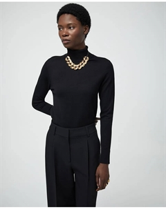 Свитер с высоким воротником, черный Сфера