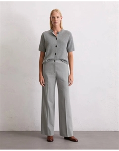 Женские свободные брюки из мягкой фланели, серый Marc o'polo