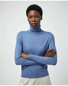 Свитер с высоким воротником, темно-синий Сфера